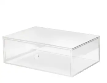 perspex storage drawers