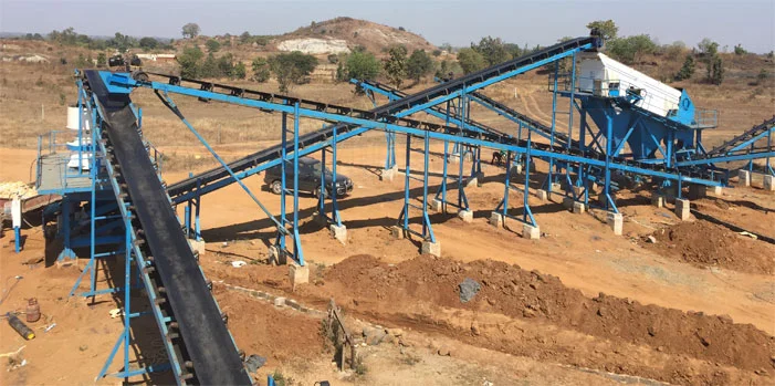 专业低价混凝土输送带用于石材破碎机水泥厂