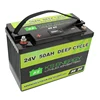 ISO9001 Factory Lifepo4 26650 Lithium Battery 24v 50ah Li Ion Battery Pack With Built-in BMS