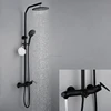 black shower tap set water saving aerator spout