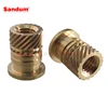 knob brass screw insert, M6