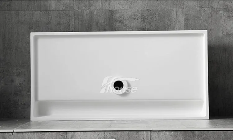 Bathroom Washing Basin Solid Surface Basin Rectangular Wall-hung Sink