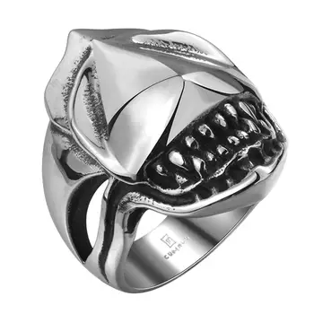 tryme merk mannen ring 316l rvs sieraden mannen ringen tanden wit