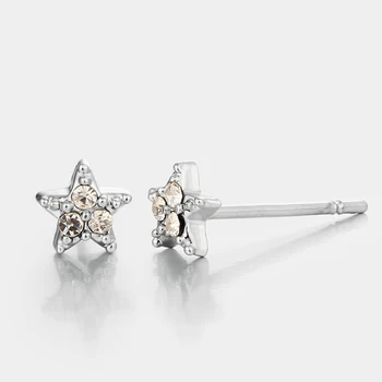 925 Silver Cz Cute Star Shaped Small Earrings Top Women Stud Whole Product On 925 Silver Cz Cute Star Shaped Small Earrings Top Women Stud Whole Product On