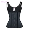 long latex waist trainer vest with hooks waist cincher trainer corset