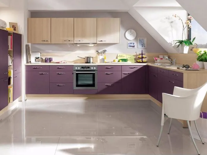 New modern high gloss kitchen cabinets Supply