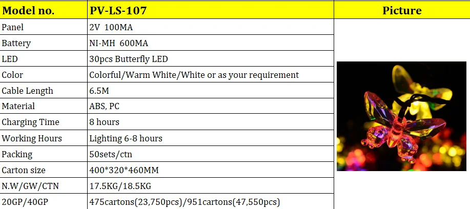 Solar Light String 20LED Outdoor Waterproof Garden Courtyard Chinese New Year Christmas Day LED Decorative Lantern String