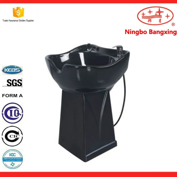 Good Quality Hair Wash Basin Standing Shampoo Bowl Fiberglass Base Wash