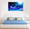 Children room Oil painting Mermaid style Canvas Wall Art for Home Decoration on Canvas framed