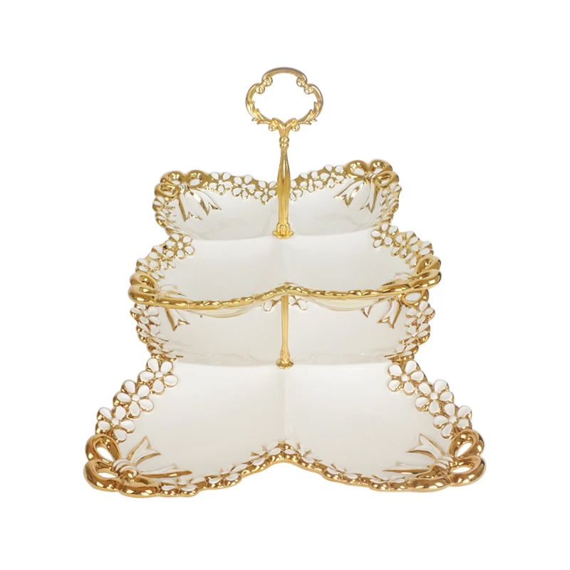 Wholesale Ceramic 2 Tiers Cake Stand For Wedding Birthday Buy Cake