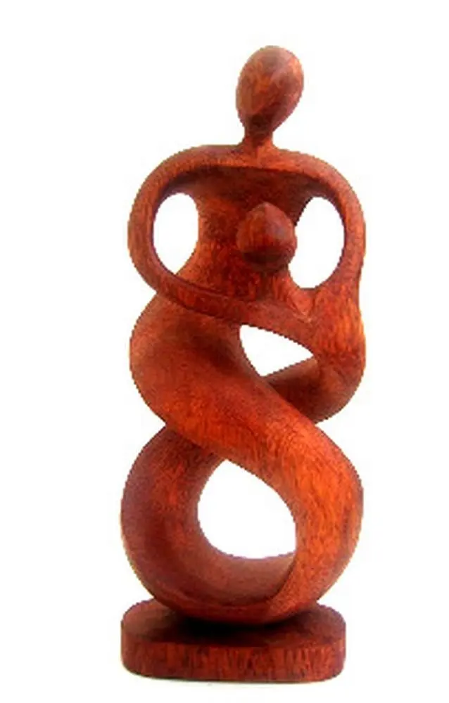 Modern Sculpture Wood Find Deals On Get Quotations Oma Wood Carved Family Statue Unity Love Modern Art Sculpture Never Let Go Mother S Day