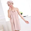 U-HomeTalk UT-MF052 Amazon Hot Water Absorb Quick Dry Microfiber Spa Shower Bath Wrap Dressing Towel with Pocket and Hair Wrap