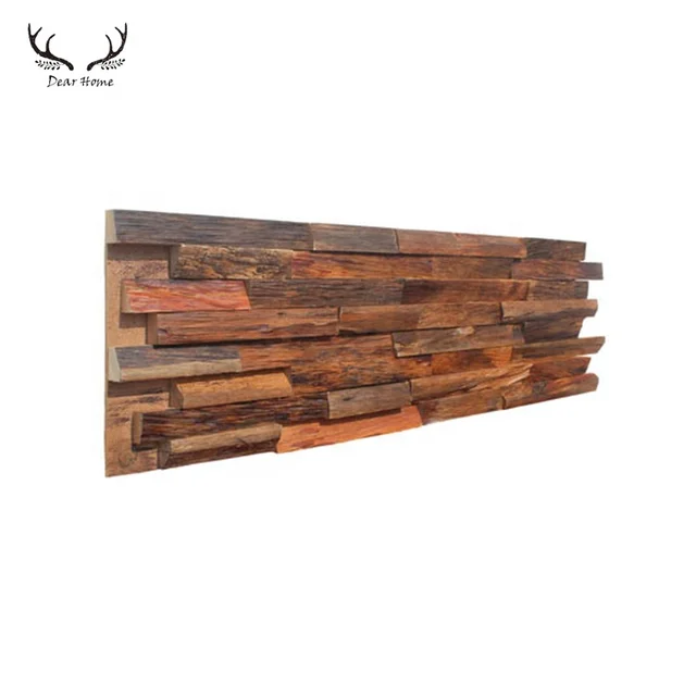 Home Decor Solid Wood Wall Covering Reclaimed Decorative Home Decor Solid Wood Wall Covering