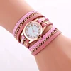 China Cheap Ladies Wrap Watch Metal Numbers Luxury Fashion Gold Dial Classic Female dress Wristwatch WW029