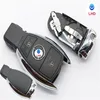 2 BUTTONS FOR MERCEDES BENZ 2005-08 Waterproof SMART KEY FOB REMOTE SHELL CHROME CASE Holder Insert Key