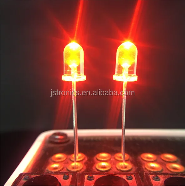 5mm Orange Candle Light Flicker Ultra Bright Flickering LED Leds Lamp 500pcs