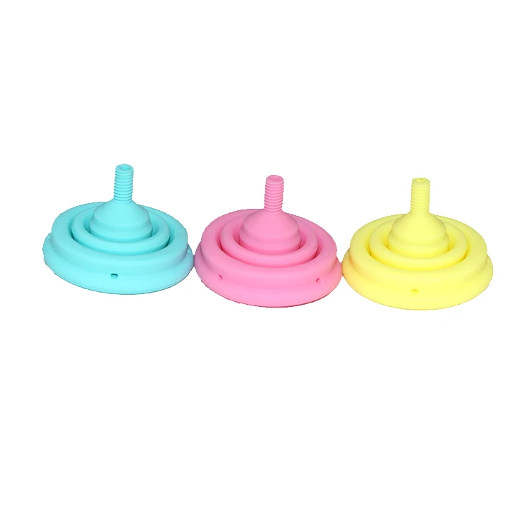 
Wholesale Free Samples Foldable Best Reusable Medical Grade Organic Collapsible Silicone Menstrual Cup For Lady 