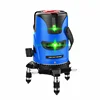5 Lines Laser Level Automatic Self Leveling Green Beam 360 Vertical Horizontal Tilt Outdoor Indoor Mode Tripod Stand