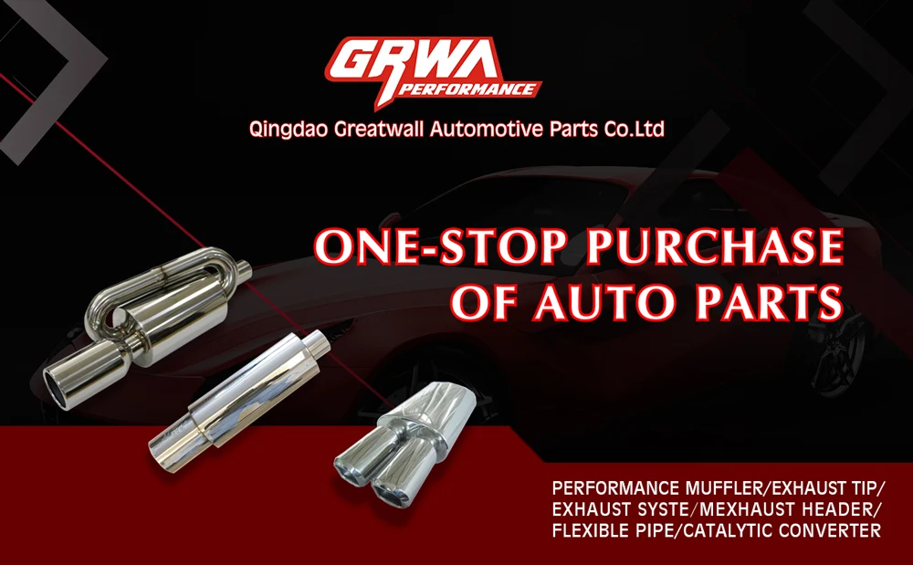 GRWA High Quality New Style Titanium Tip Muffler For Subaru