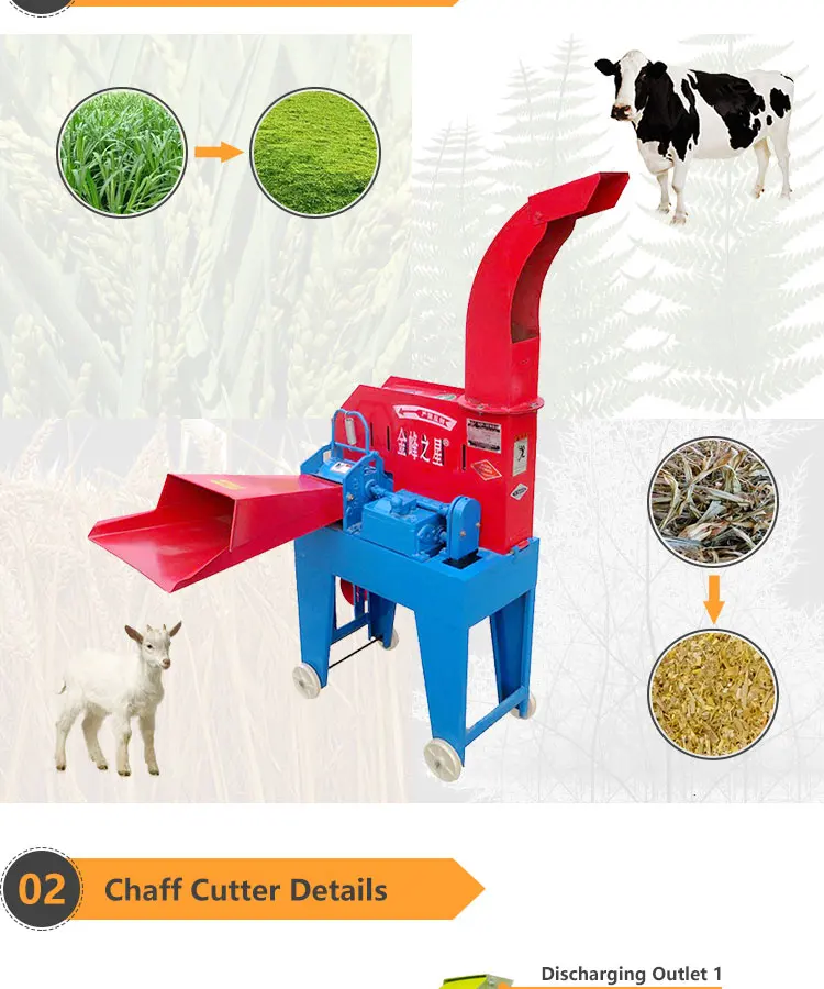Best Price Chaff Cutter Machine India Green Fodder Cutting Machine