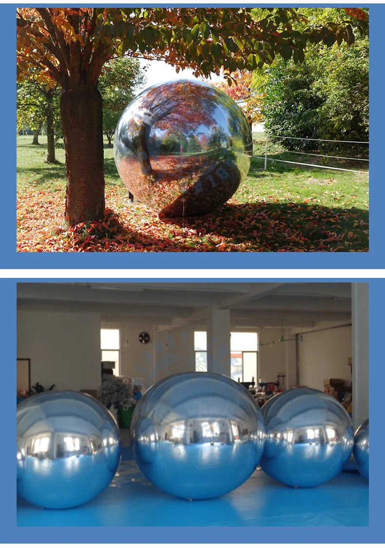 Large Mirror Balls Floating Mirror Ball Inflatable Silver Reflective