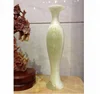 Small crystal green white onyx single long flower vase