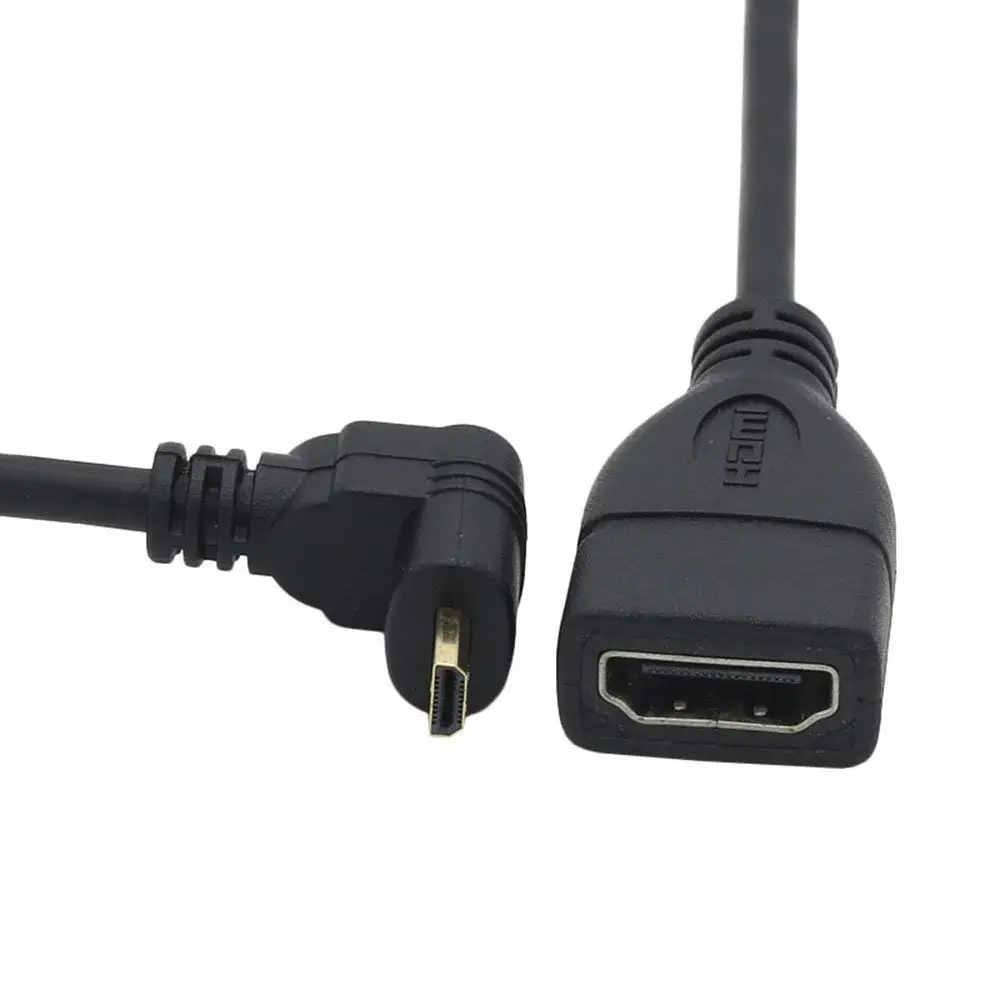 Right-toward Seadream 20 50CM 90 Degree HDMI Right-toward Male to HDMI Female Cable Adapter Connector