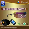 P3.25-7x80 Flexible/soft low Light-weight Bluetooth smart phone app programable soft LED running message display sign board