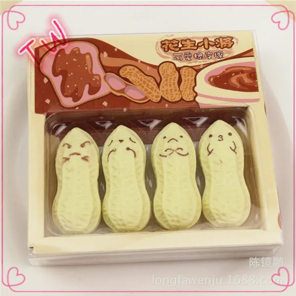 set de 7 unidades Gomas de borrar Iwako forma de snacks