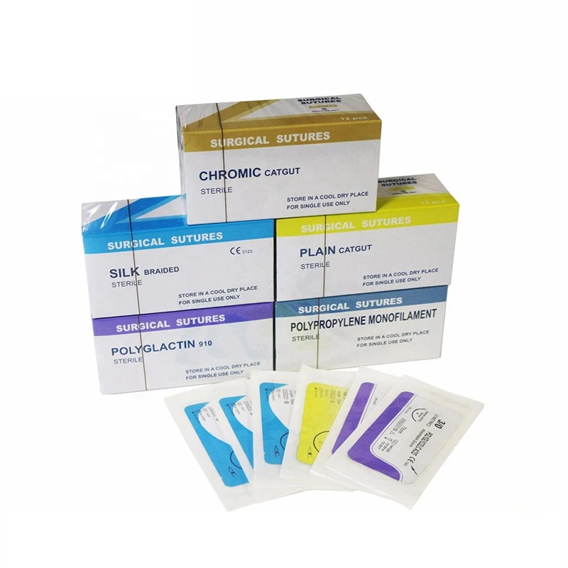 China factory price chromic catgut sutures size 3# to size 7-0#