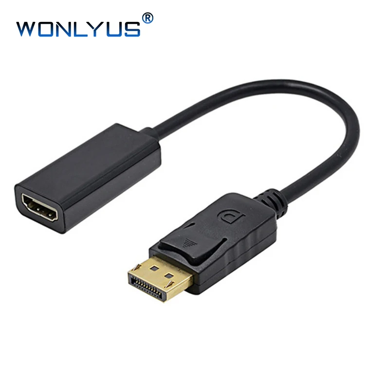 4k* 2k DisplayPort to HDMI Adapter cable DP Male to hdmi Female converter for DisplayPort Enabled Desktop - ANKUX.COM