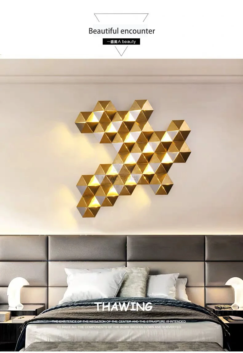 Modern High Quality simple decorate metal Bedroom Hotel Lobby stainless steel industrial led wall lamp
