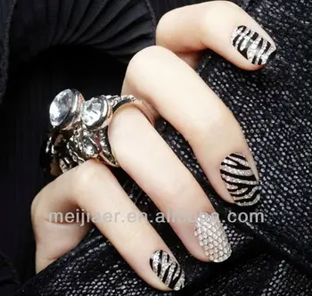 nail stickers metallic