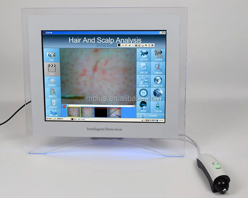 New smart hair tester hair analyzer scalp hair loss density detector HD one machine