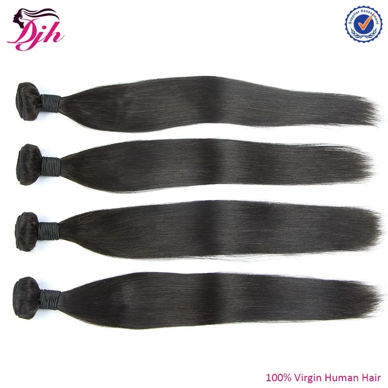 silky natural straight human hair indian hair weaving no shedding no tangle