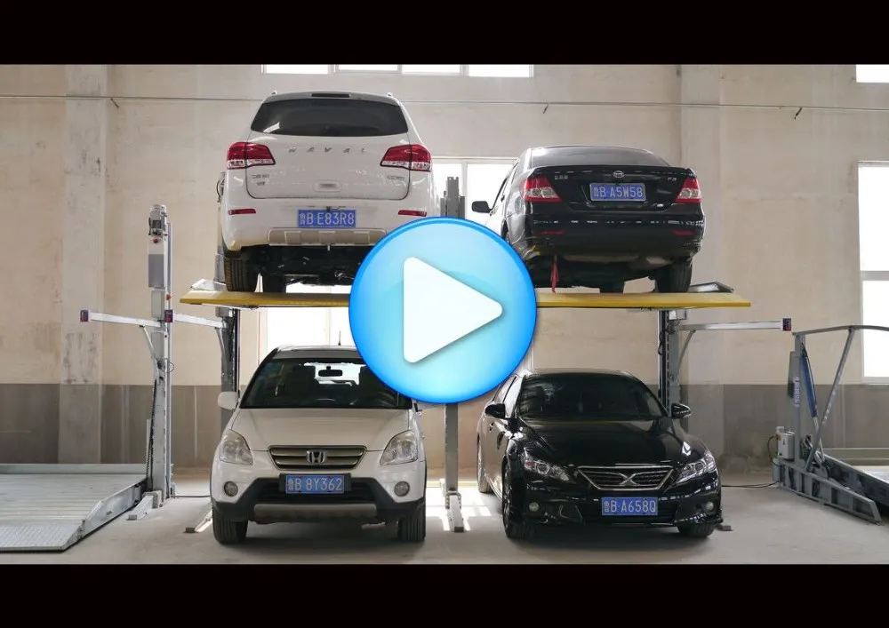 Parking washer Doubel stacker hydraulic underground car lift price