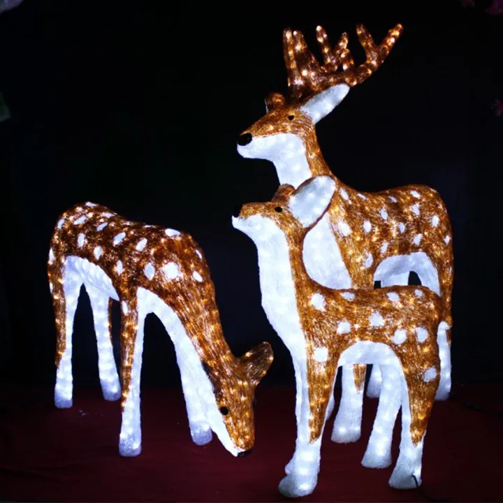 2020 Toprex Decor Outdoor Christmas Decoration Led Acrylic Reindeer Ornaments For Sale - Buy