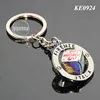 Italy Firenze Souvenirs Customized Spinning Scenery Dice Rotate Metal Revolve Dice Key Ring