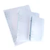 Custom size dull polish ring binder file folder elastic closure PP document file folder