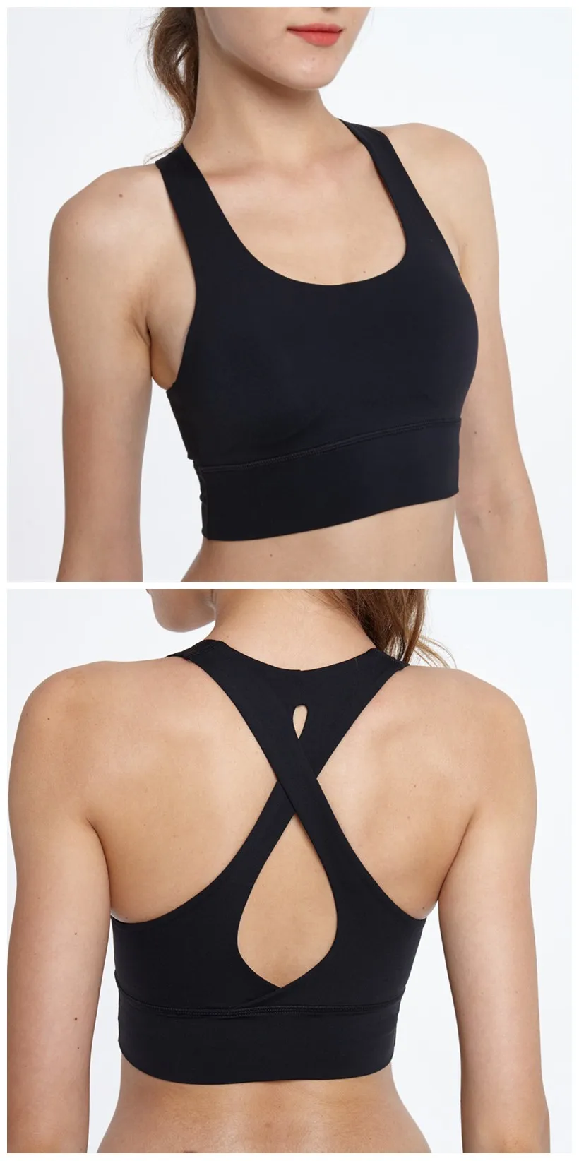 New Design Quick Dry Breathable Shockproof Underwear Women Fitness Sports Bra