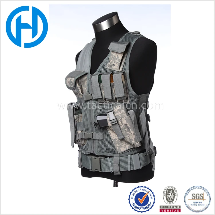 Mesh Training Vest Police Combat Vest With Handcuffs Pouch Buy Military Police Combat Vest