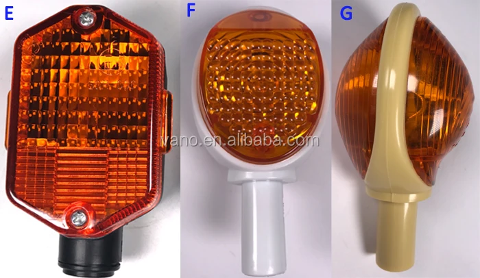 Orange Plastic Six Sided Motorcycle Indicator Turn Signal Light For SIMSON MZ ETZ TS
