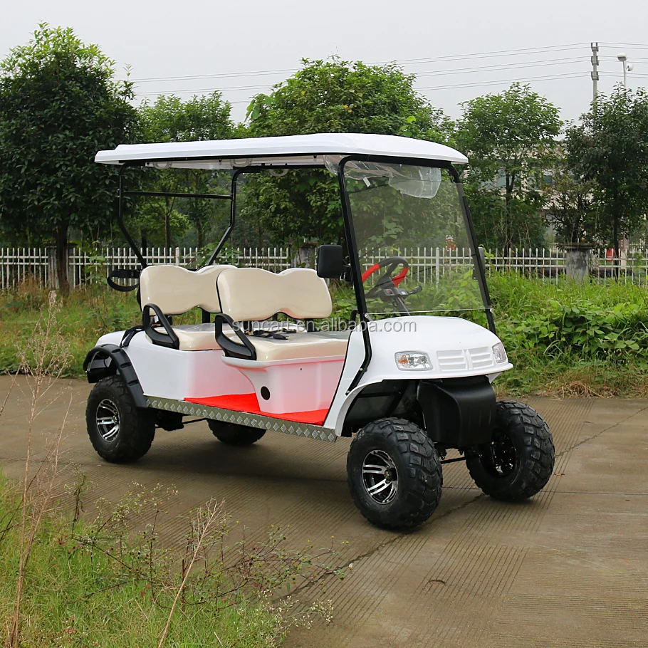 mini electric 4 seater battery powered golf cart four wheeler