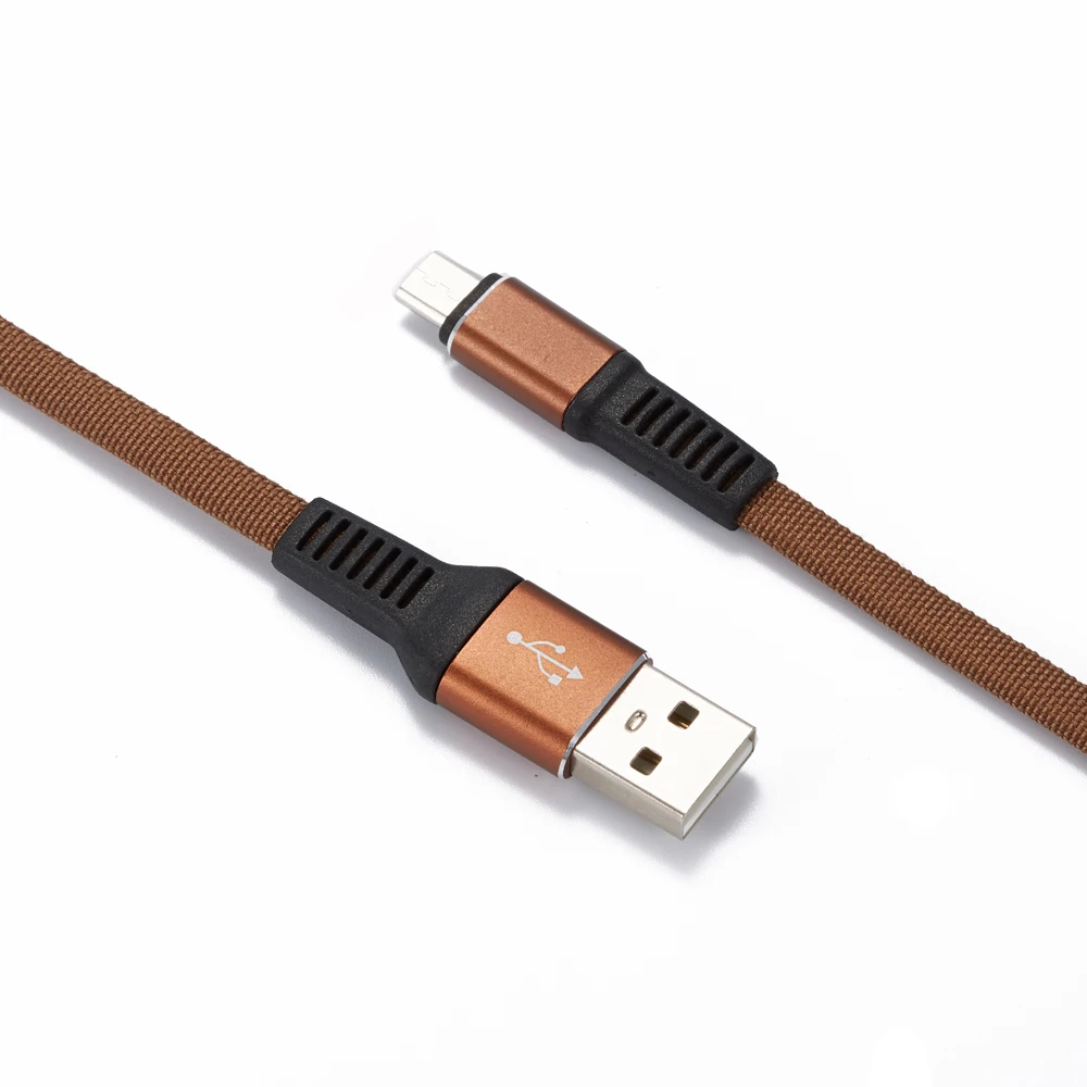 Nylon Braided Woven Flat Usb Male Extension Dada Transfer Micro
