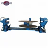 Elliptical head shearing and flanging machine
