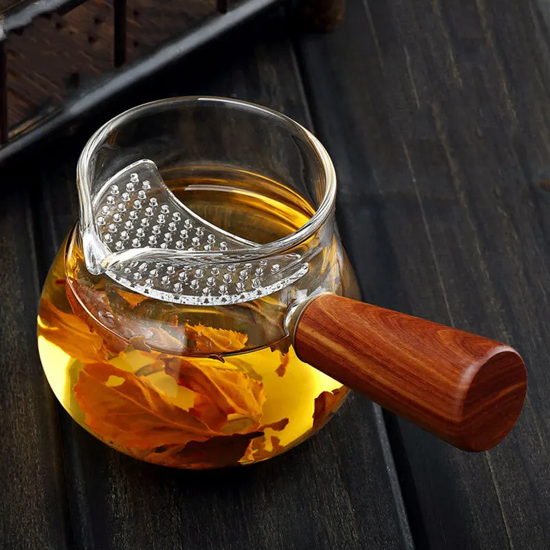 Borosilicate Glass Teapot With Wood Handle For Tea Buy Glass Tea Pot,Glass Tea Infuser,Glass