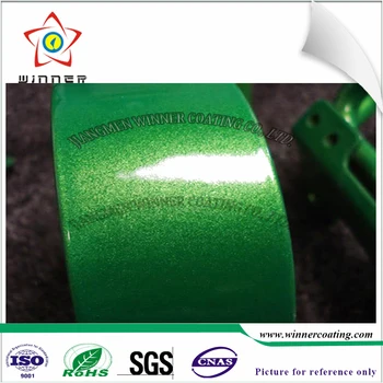 High Gloss Green Metal Metallic Effect Bonding Powder Coating Paint High Gloss Green Metal Metallic Effect Bonding Powder Coating Paint Two Coat