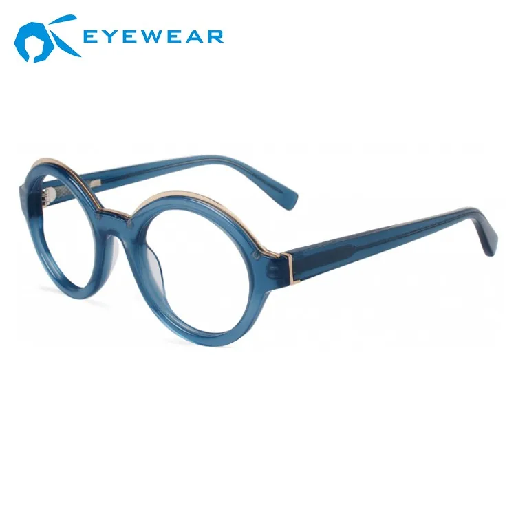Odm Oem China Eyewear Manufacturers High Quality Acetate Eyewear Round