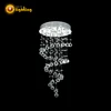 220 Volt Wall Modern Hotel Lobby Bead Retractable Chandelier Light