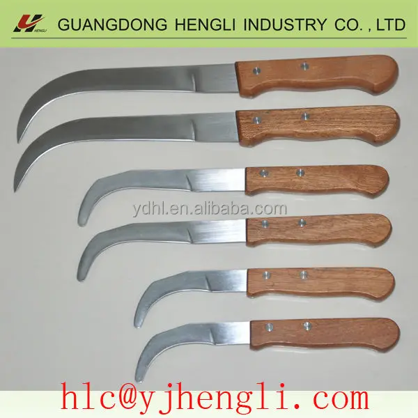 Wood Handle Banana Knife With Full Tang Buy Wood Full Tang Handle